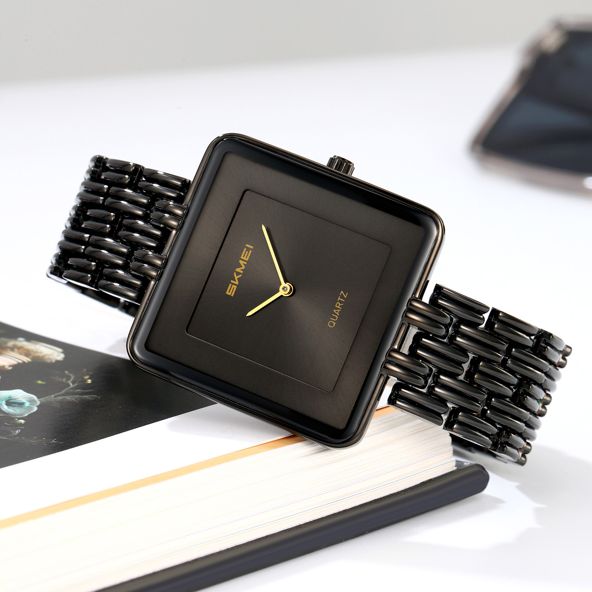 SKMEI 2562 Square Watch for Men And Women Quartz Watch