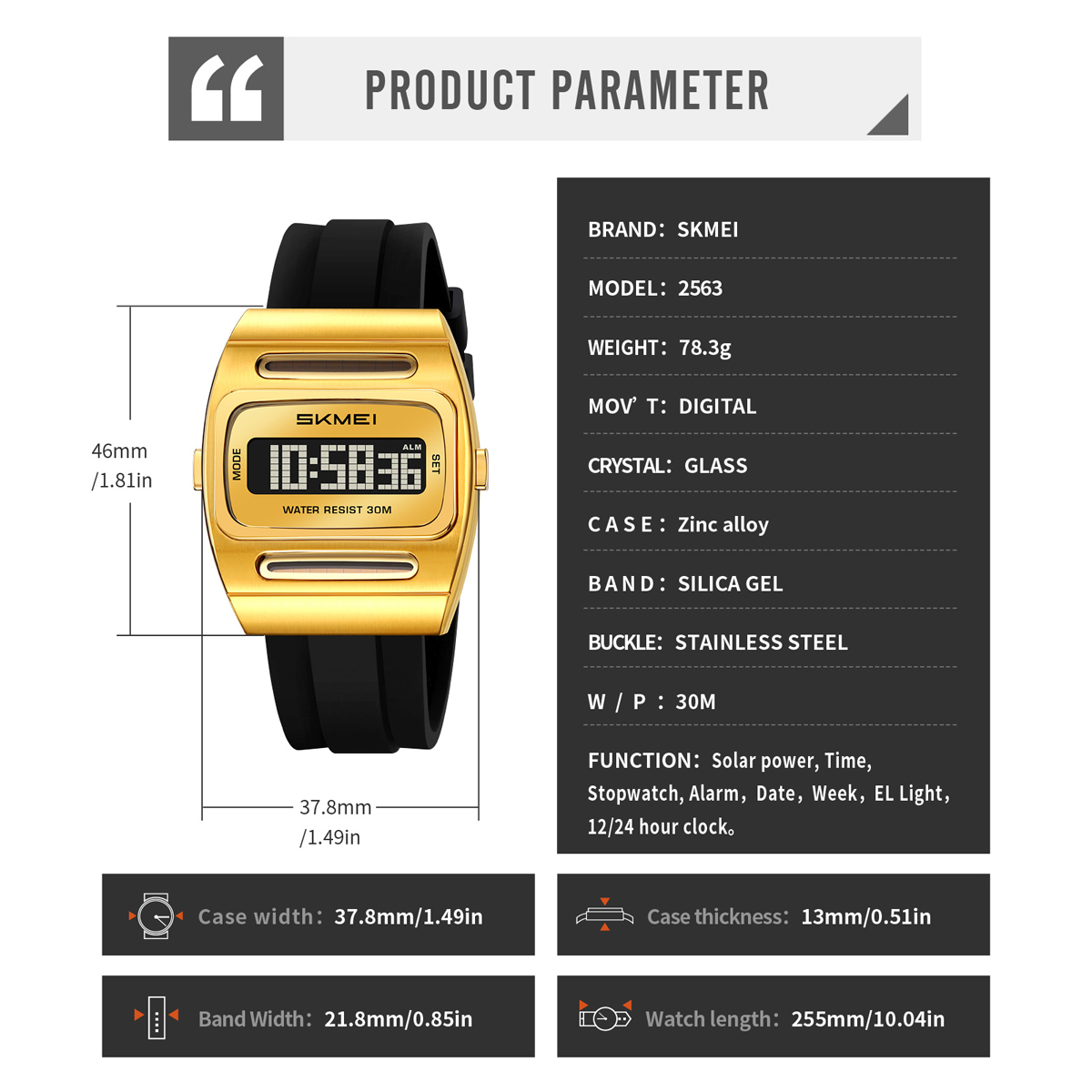 SKMEI 2563 NEW ELECTRONICE WATCH