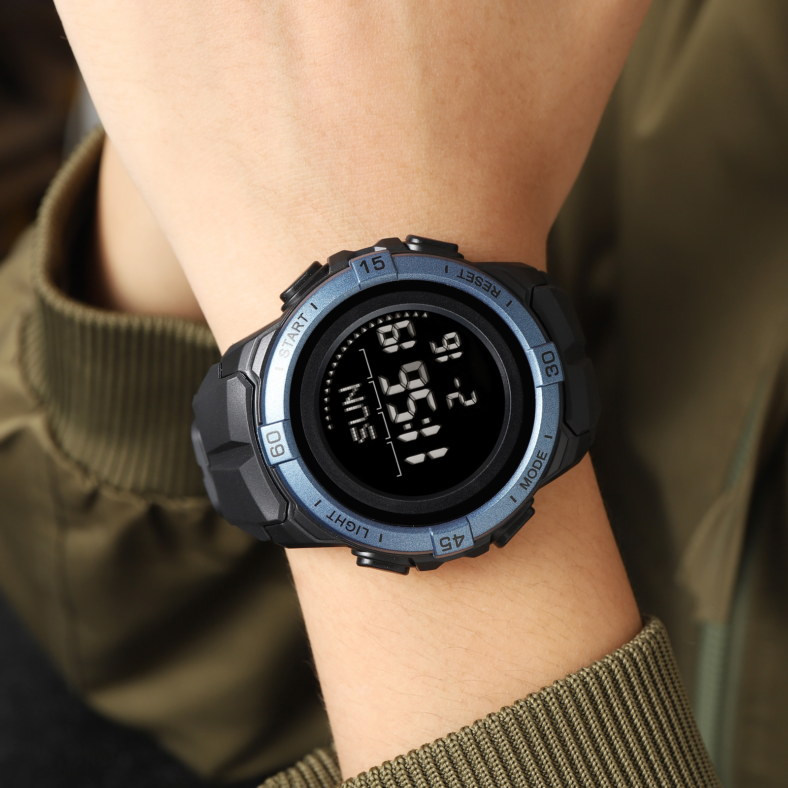 SKMEI 2564  Digital Outdoor 5ATM Compass Pedometer Watch