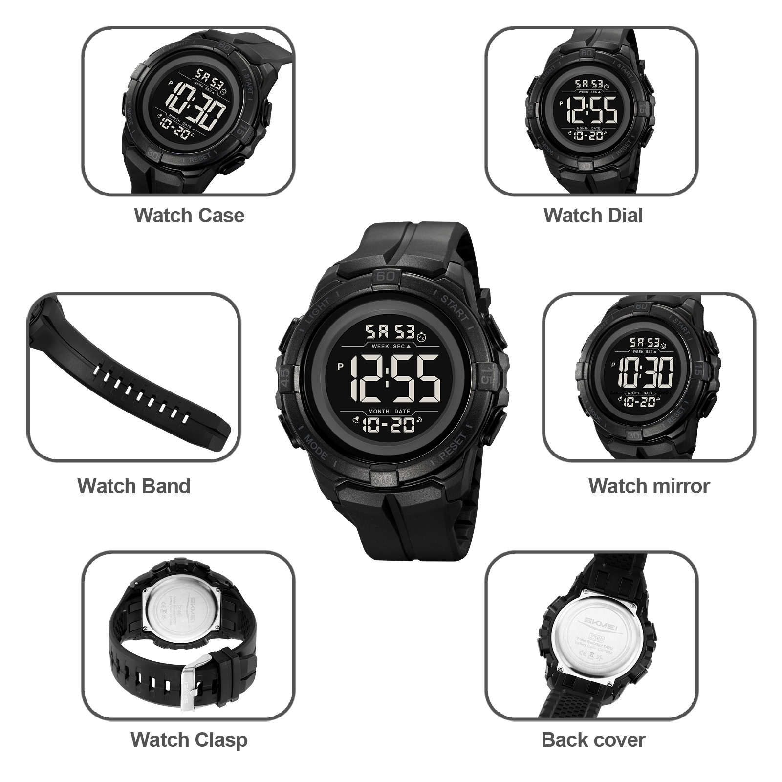 SKMEI 2565 Men's Fashionable Digital Sports Watch