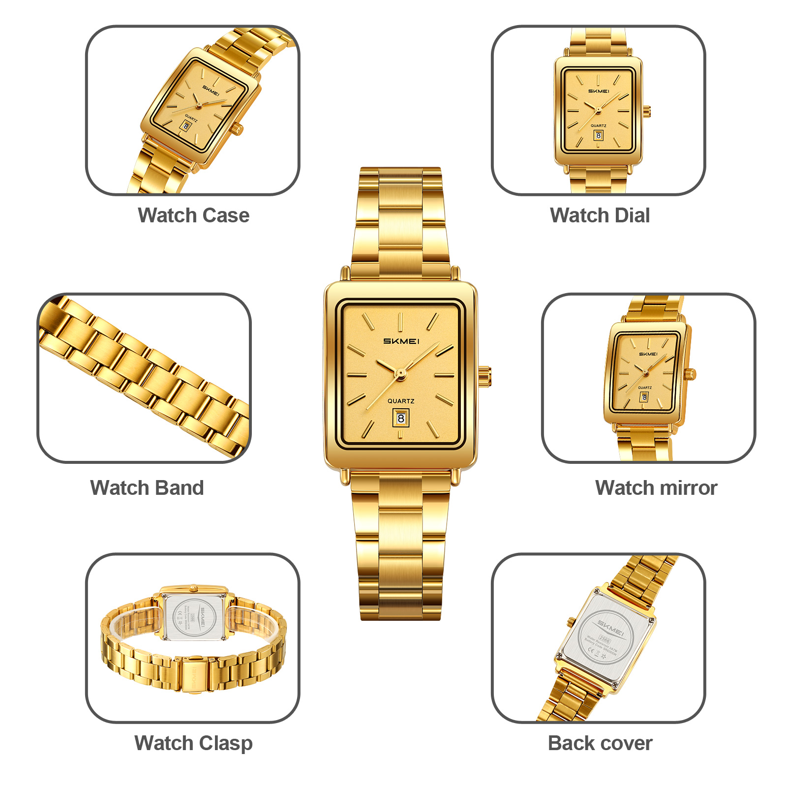 SKMEI 2566 QUARTZ WATCH FOR WOMEN