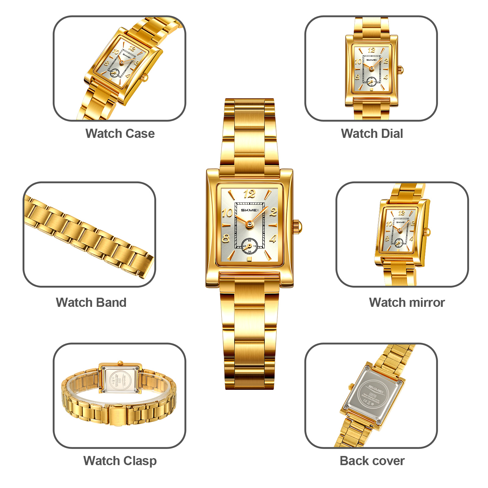 SKMEI 2570 WOMEN STEEL WATCH