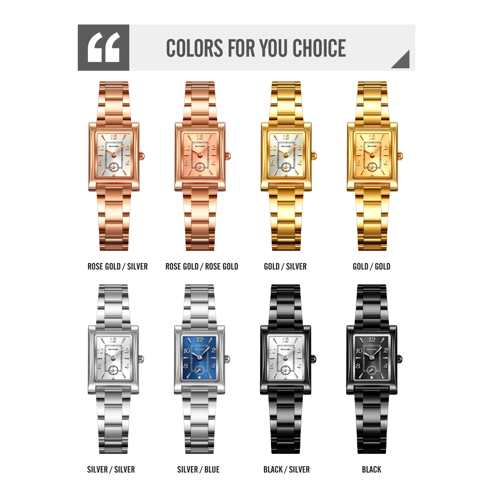 SKMEI 2570 WOMEN STEEL WATCH