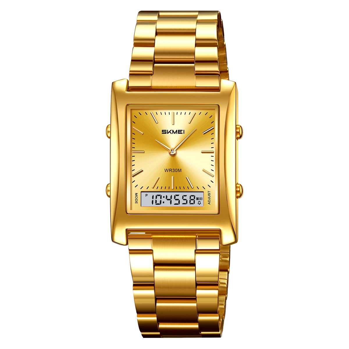 SKMEI 2571 METAL DIGITAL ANGLOG WATCH