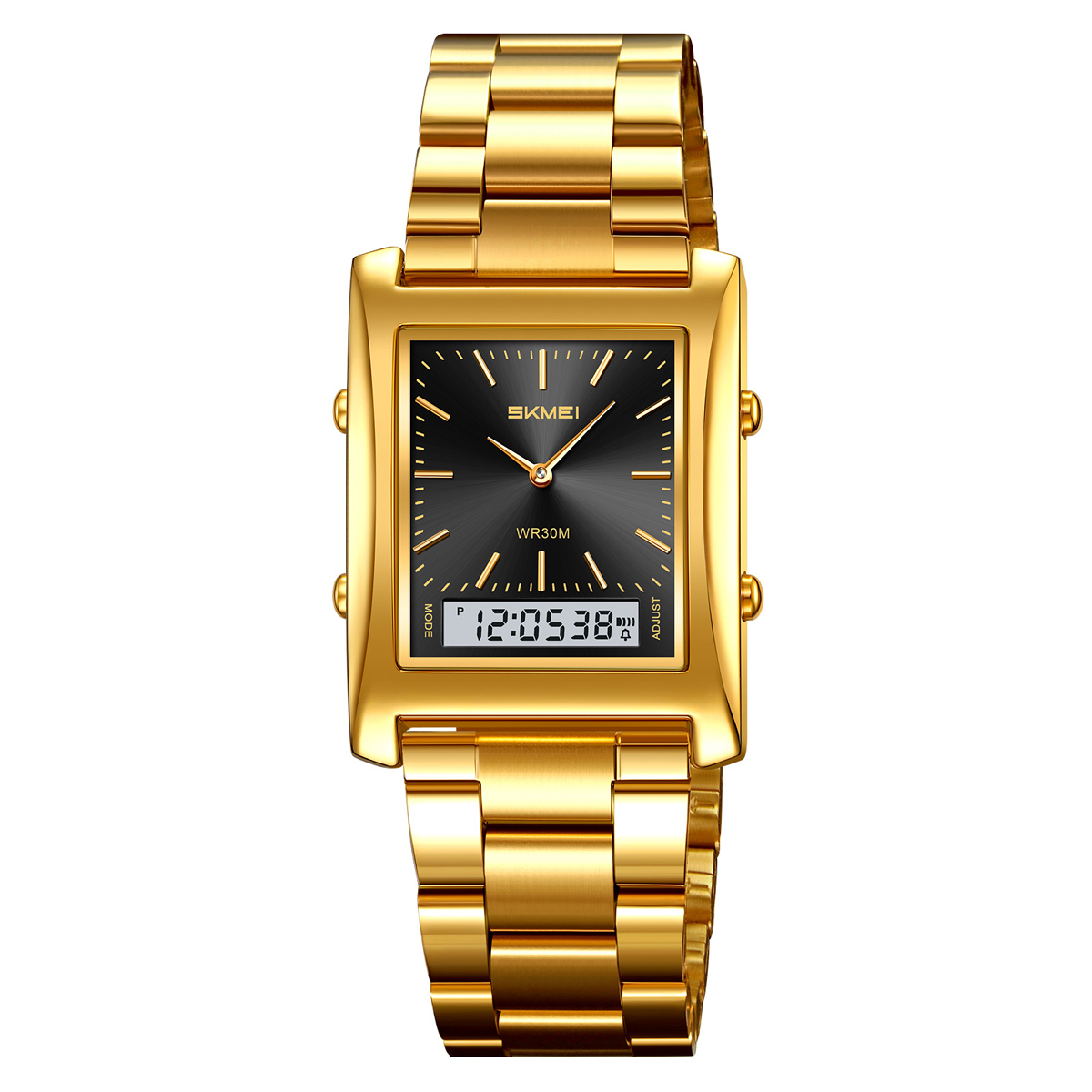 SKMEI 2571 METAL DIGITAL ANGLOG WATCH