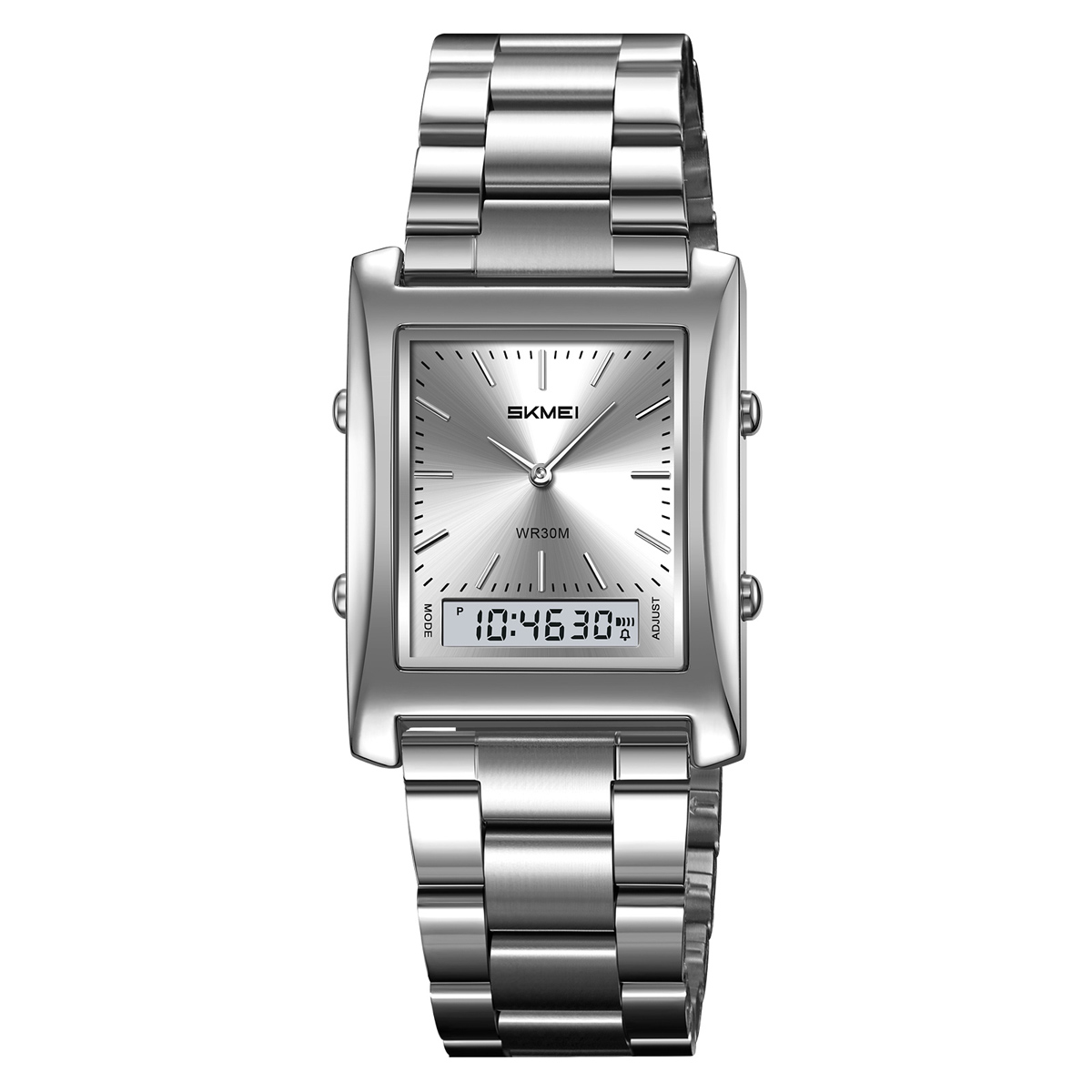 SKMEI 2571 METAL DIGITAL ANGLOG WATCH