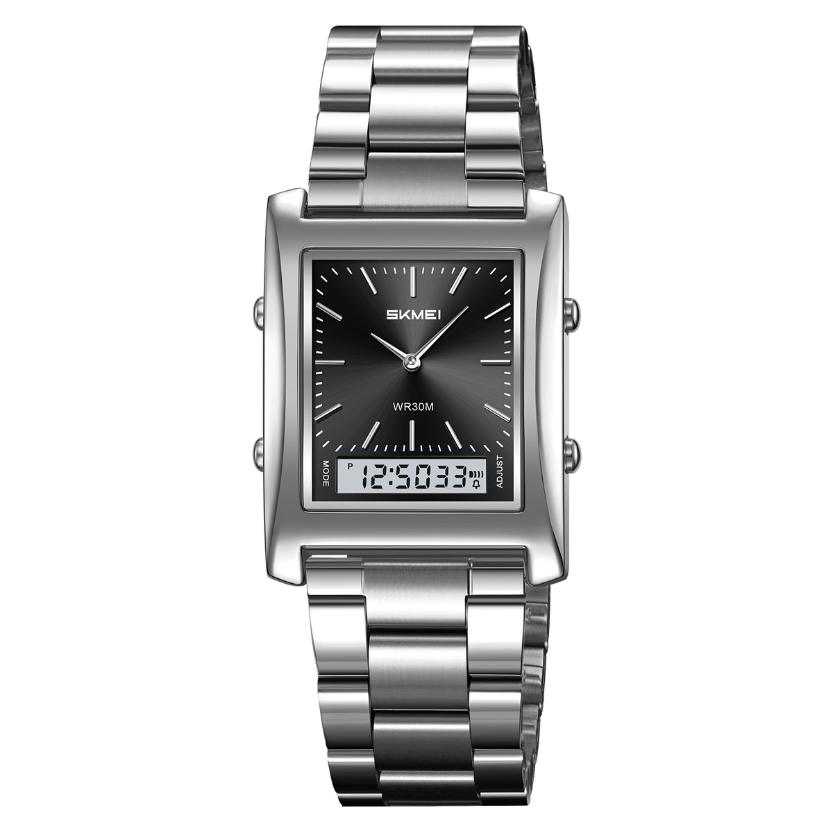 SKMEI 2571 METAL DIGITAL ANGLOG WATCH