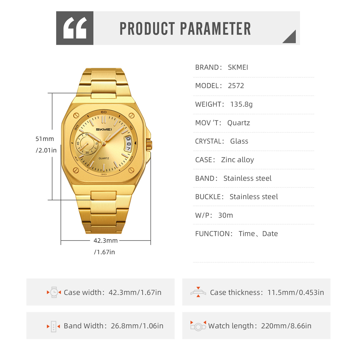 SKMEI 2572 MEN NEW WATCH