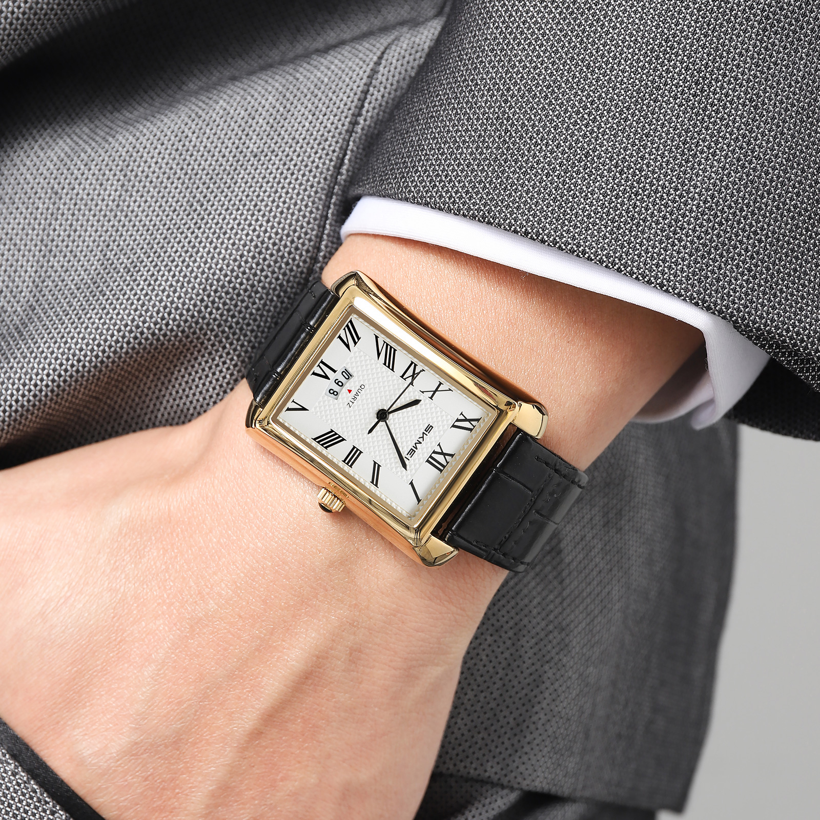 SKMEI 2575 MEN rectangular quartz Watch