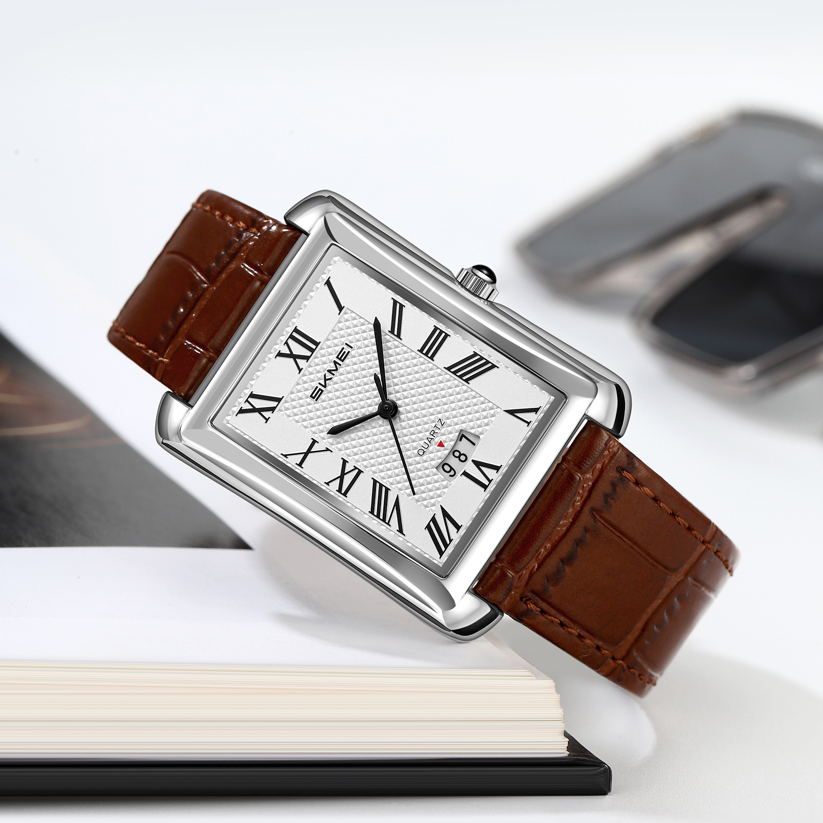 SKMEI 2575 MEN rectangular quartz Watch