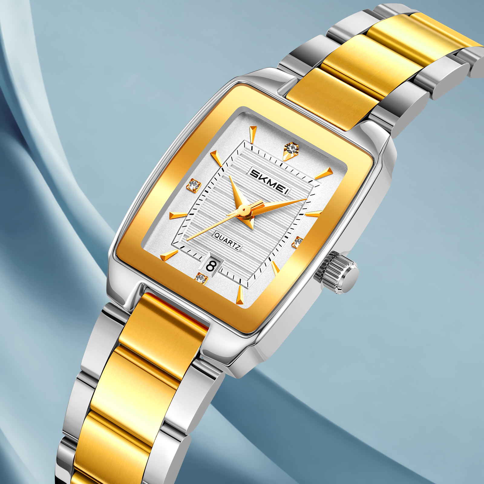 SKMEI 2578 FASHION STEEL WATCH FOR LADY