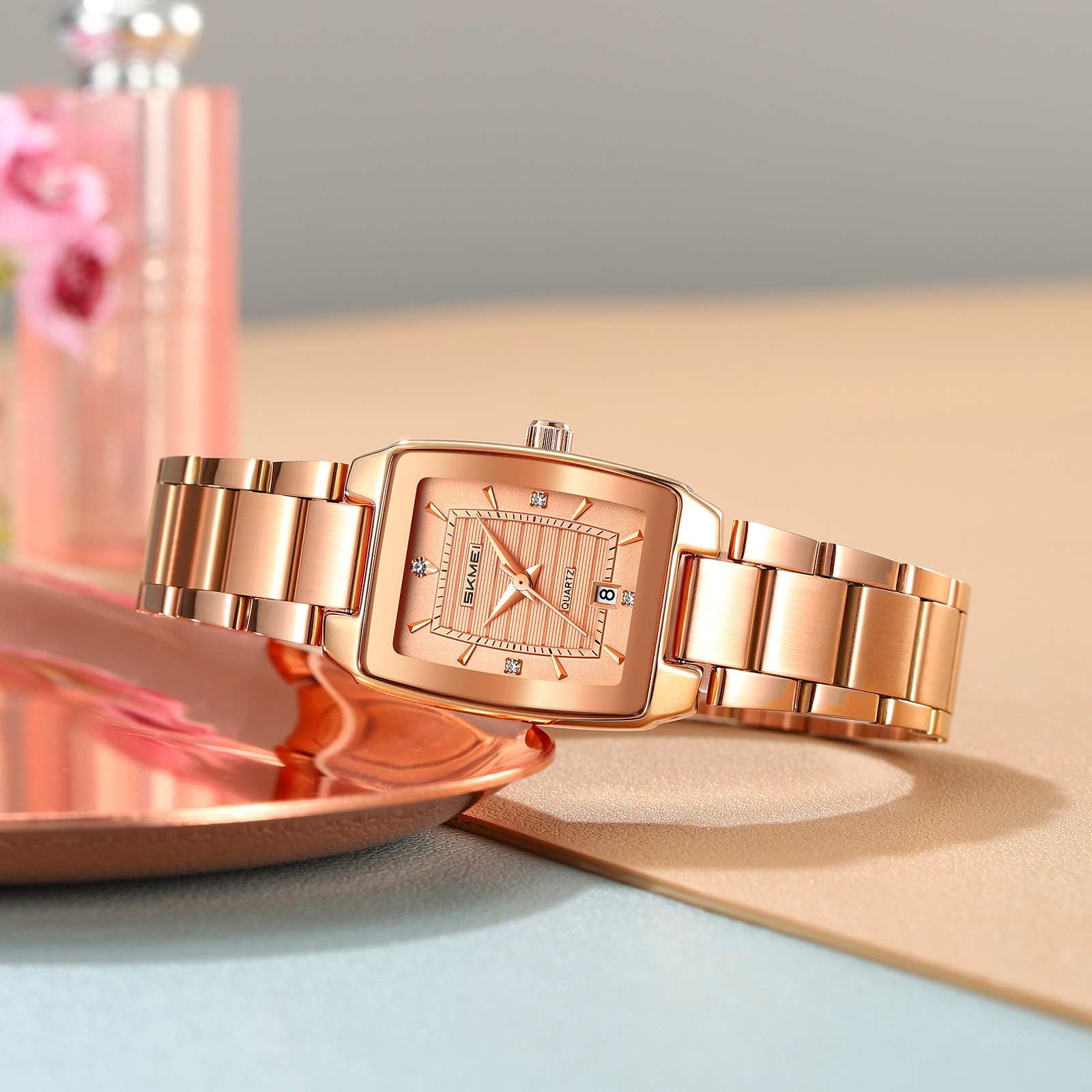 SKMEI 2578 FASHION STEEL WATCH FOR LADY