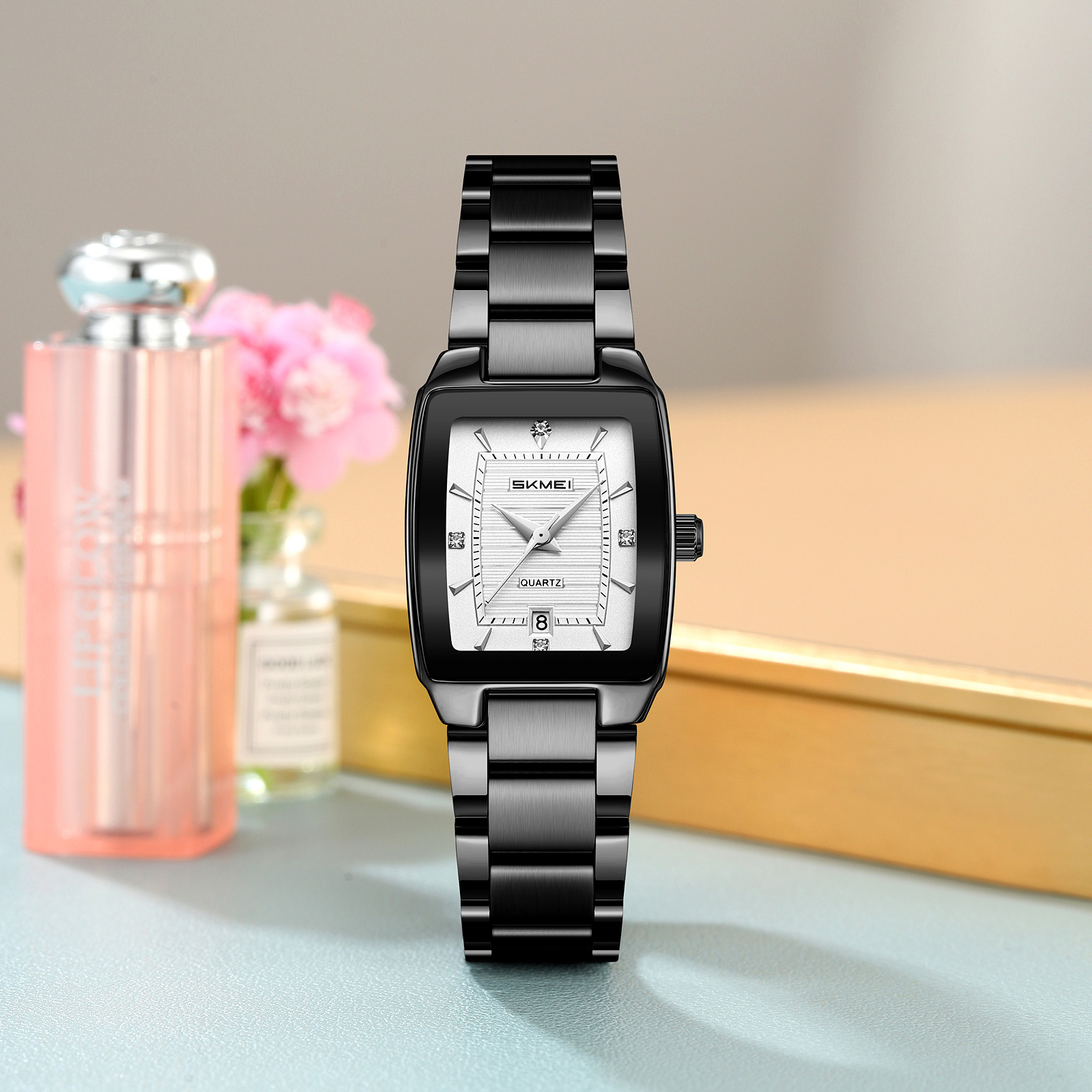 SKMEI 2578 FASHION STEEL WATCH FOR LADY