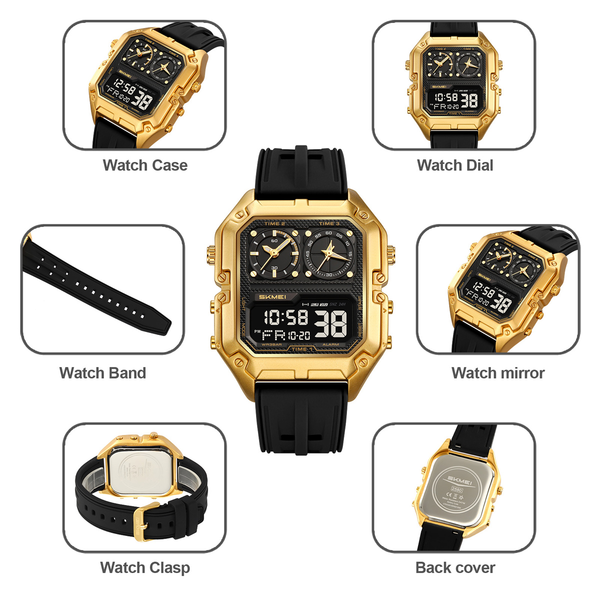 2580 SKMEI Military Style Mens Sports Watch