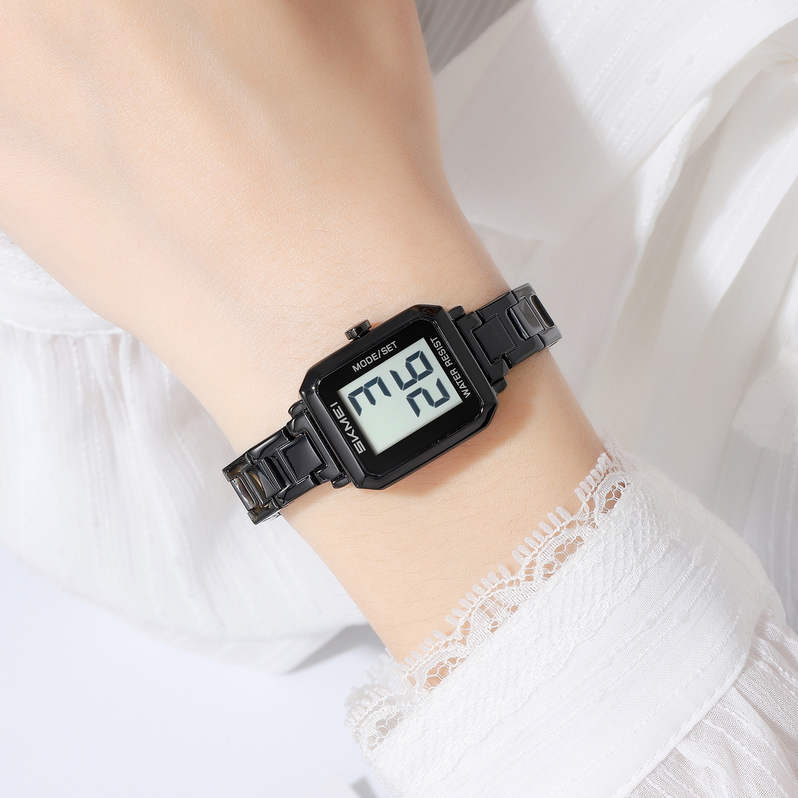 SKMEI 2581 METAL FEMALE DIGITAL WATCH WHOLESALE