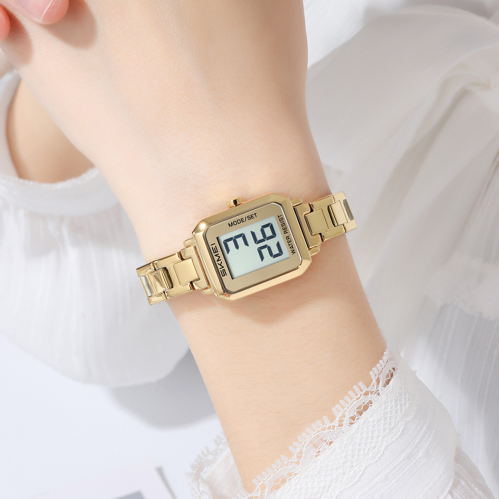 SKMEI 2581 METAL FEMALE DIGITAL WATCH WHOLESALE