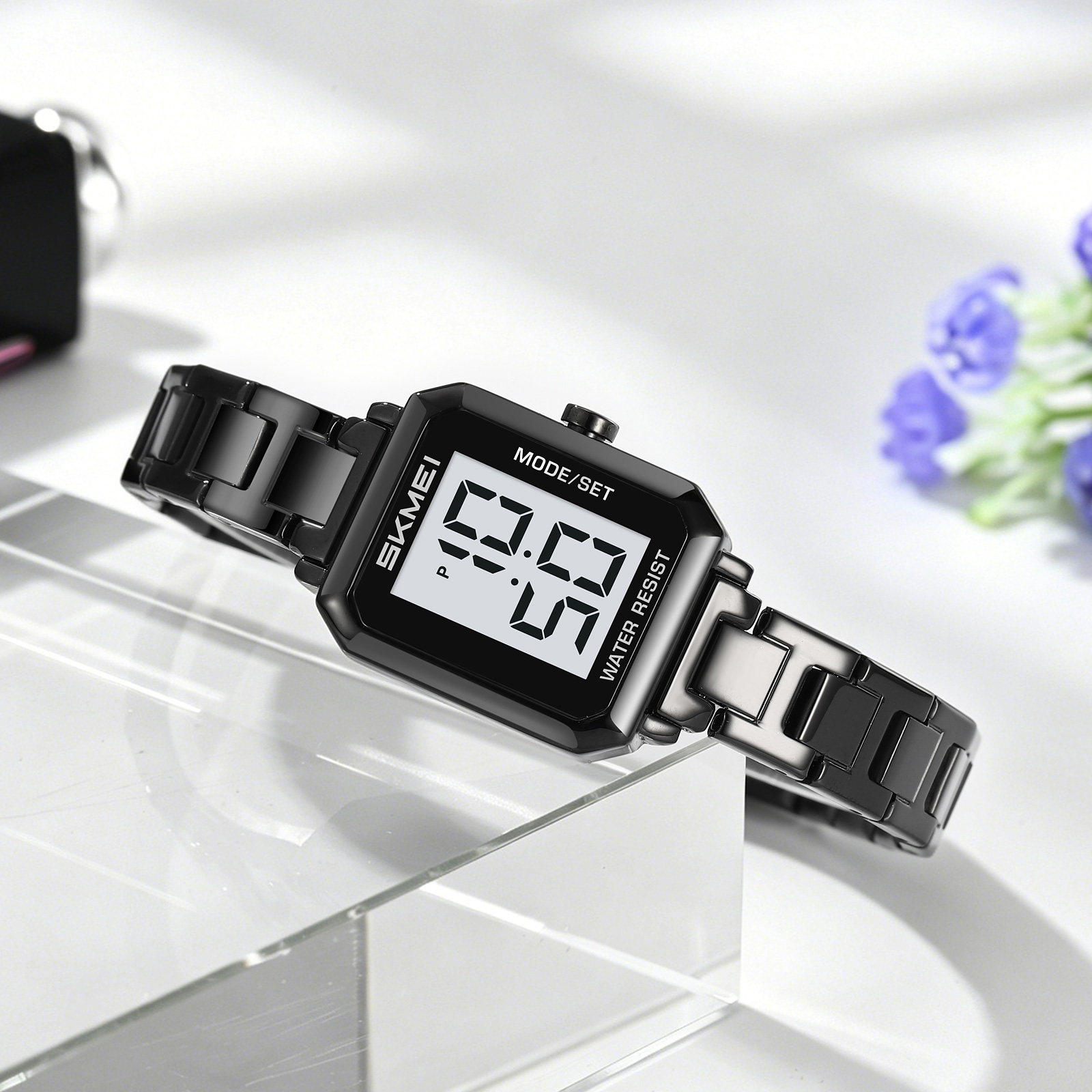 SKMEI 2581 METAL FEMALE DIGITAL WATCH WHOLESALE