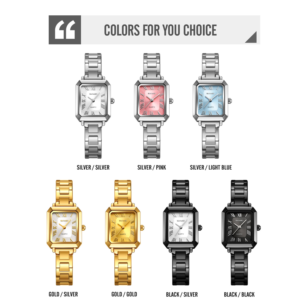 SKMEI 2582 STEEL LADY WATCH