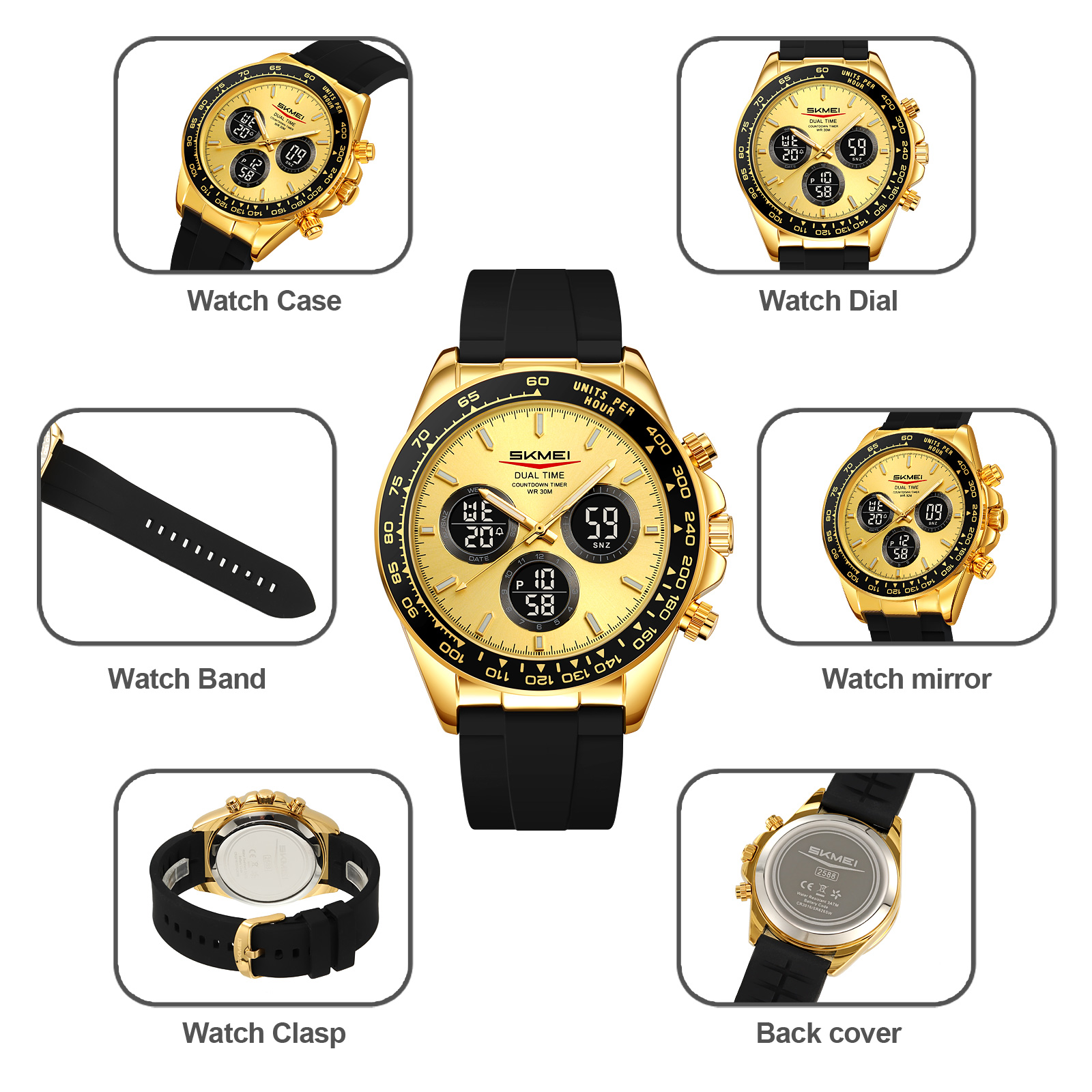 SKMEI 2588 FASHION MEN WATCH