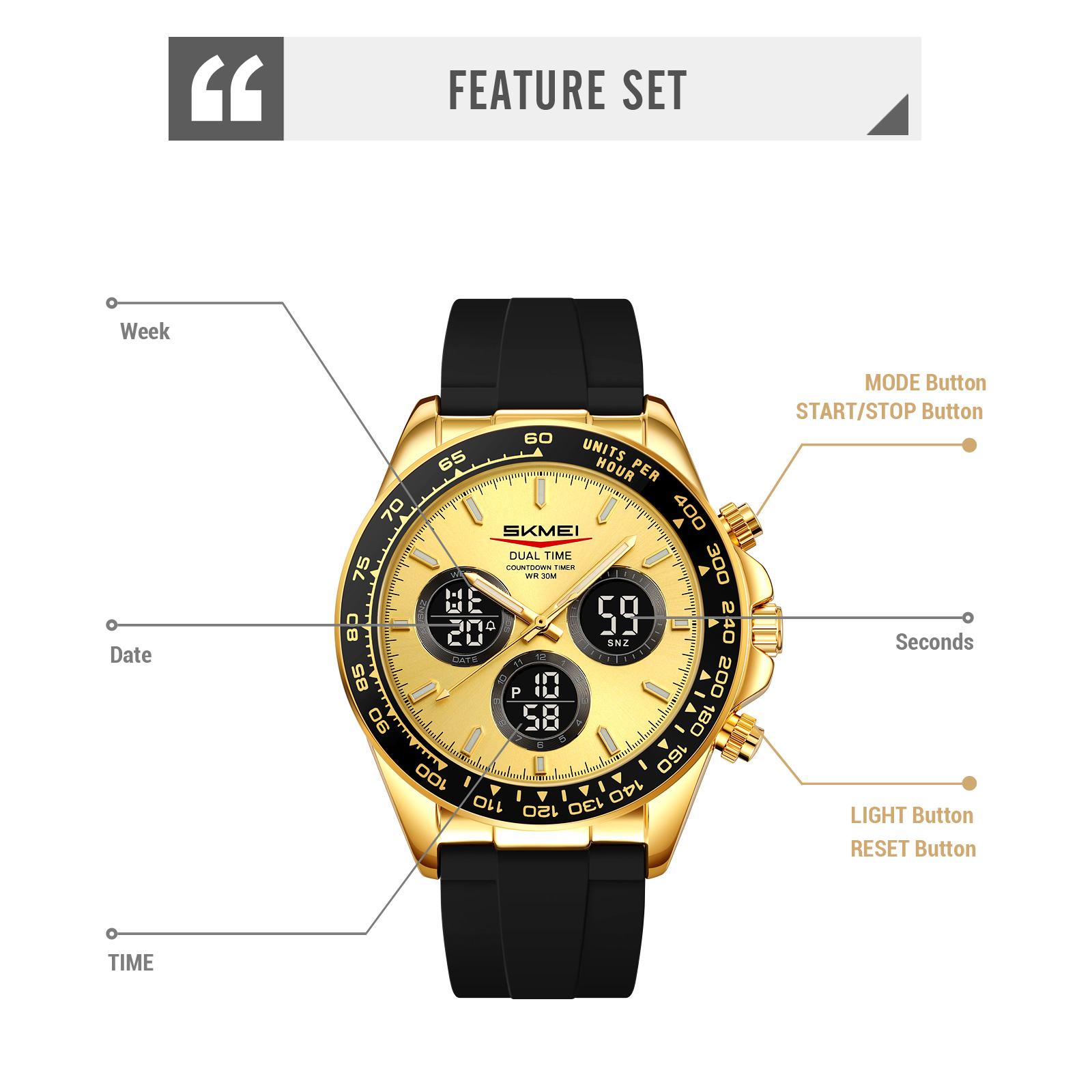 SKMEI 2588 FASHION MEN WATCH