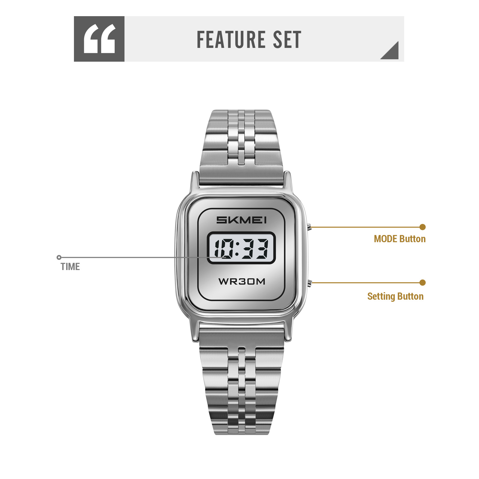 SKMEI 2589 LADY DIGITAL WATCH WHOLESALER
