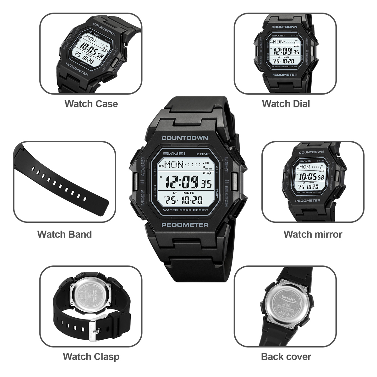 SKMEI 2596 ELECTRONIC DIGITAL WATCH