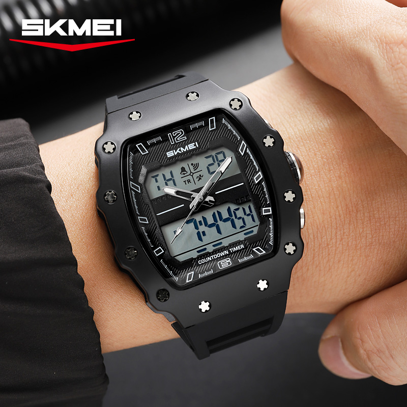 2600 SKMEI Men Dual Display Square Sport Watch