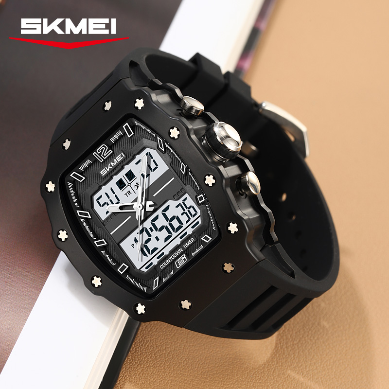 2600 SKMEI Men Dual Display Square Sport Watch