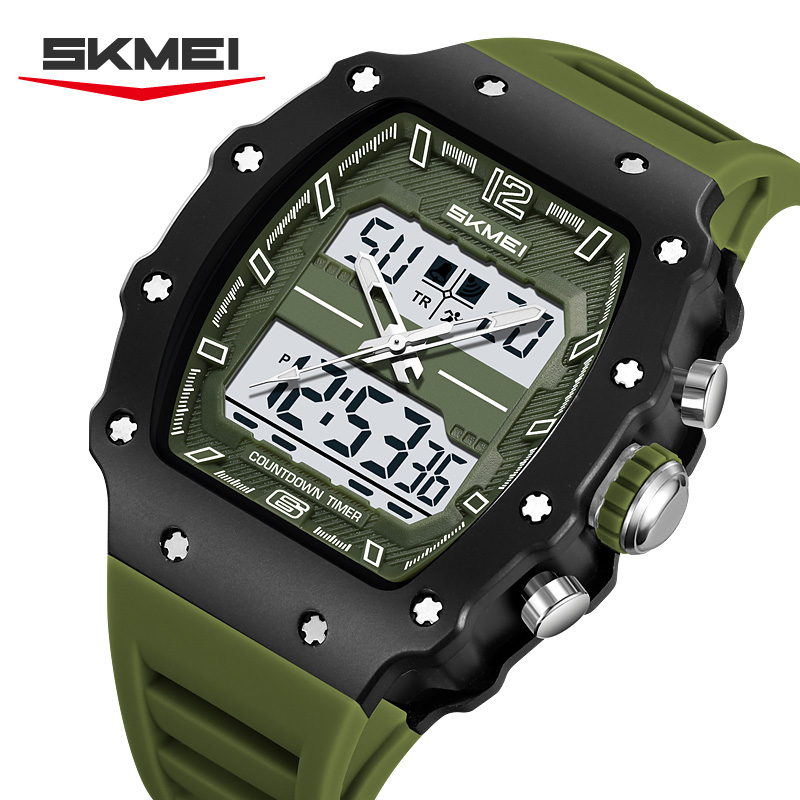 2600 SKMEI Men Dual Display Square Sport Watch