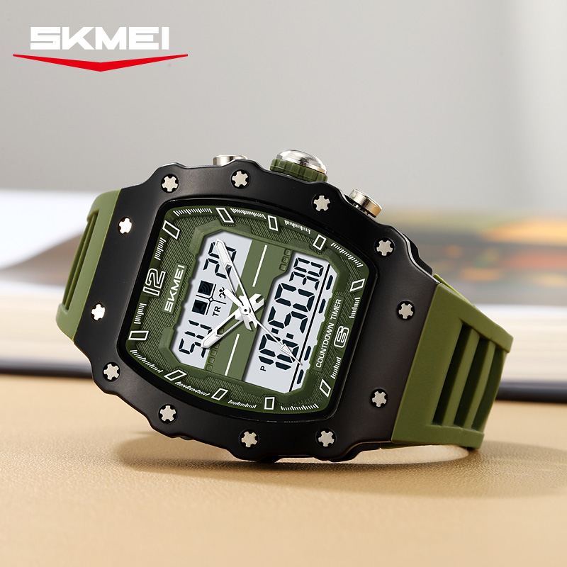 2600 SKMEI Men Dual Display Square Sport Watch
