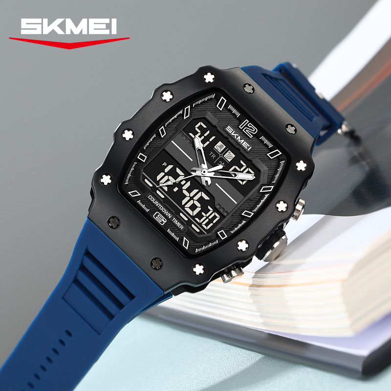 2600 SKMEI Men Dual Display Square Sport Watch