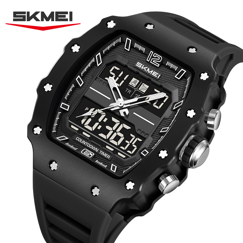2600 SKMEI Men Dual Display Square Sport Watch