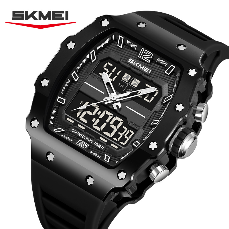 2600 SKMEI Men Dual Display Square Sport Watch