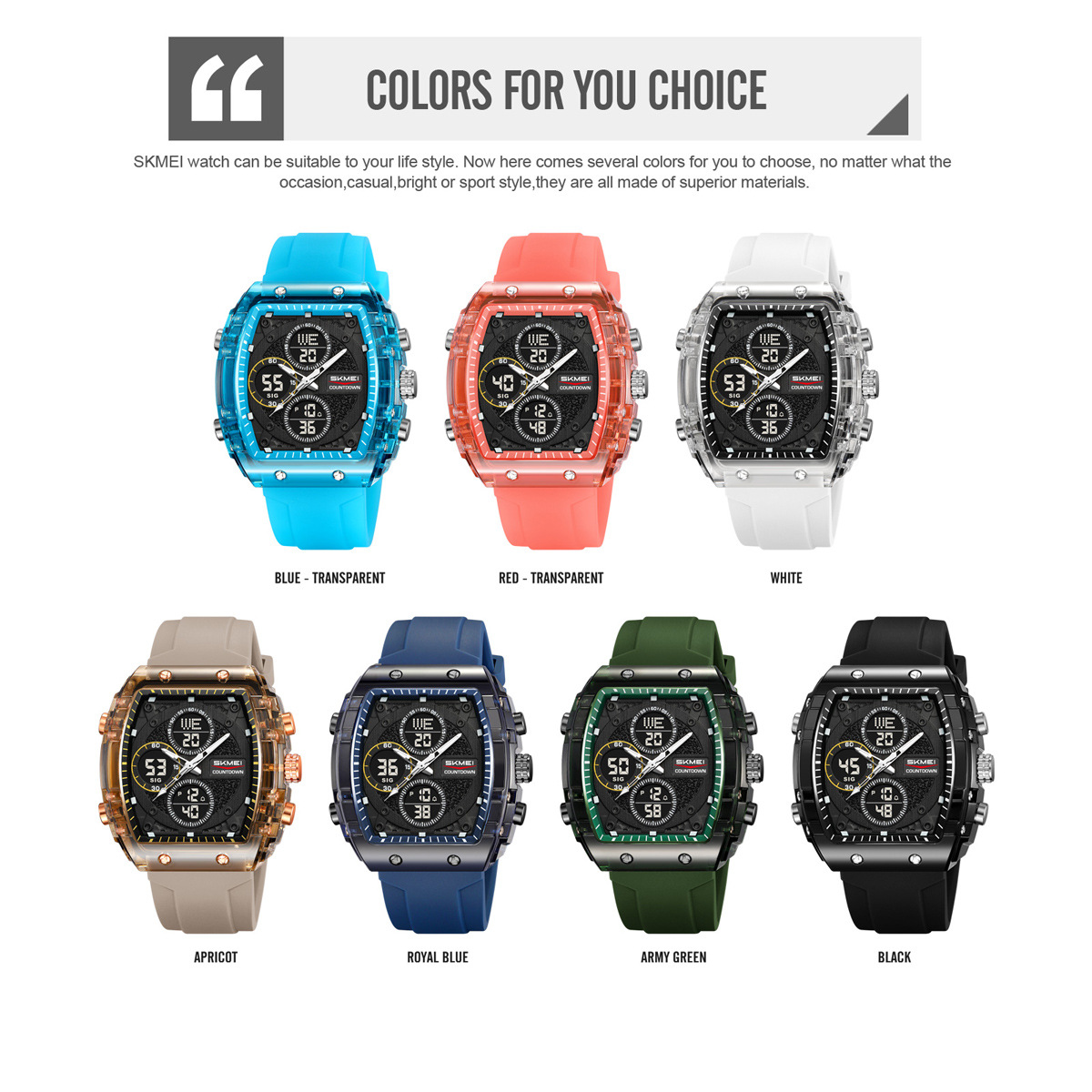 SKMEI 2602 NEW SPORTS WATCH