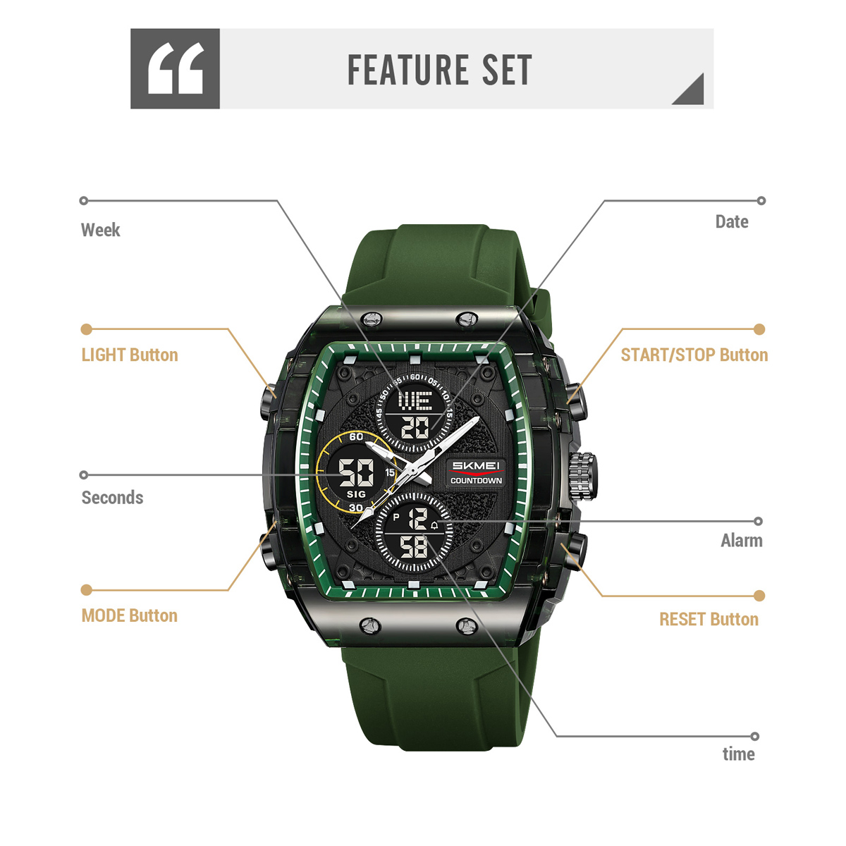 SKMEI 2602 NEW SPORTS WATCH