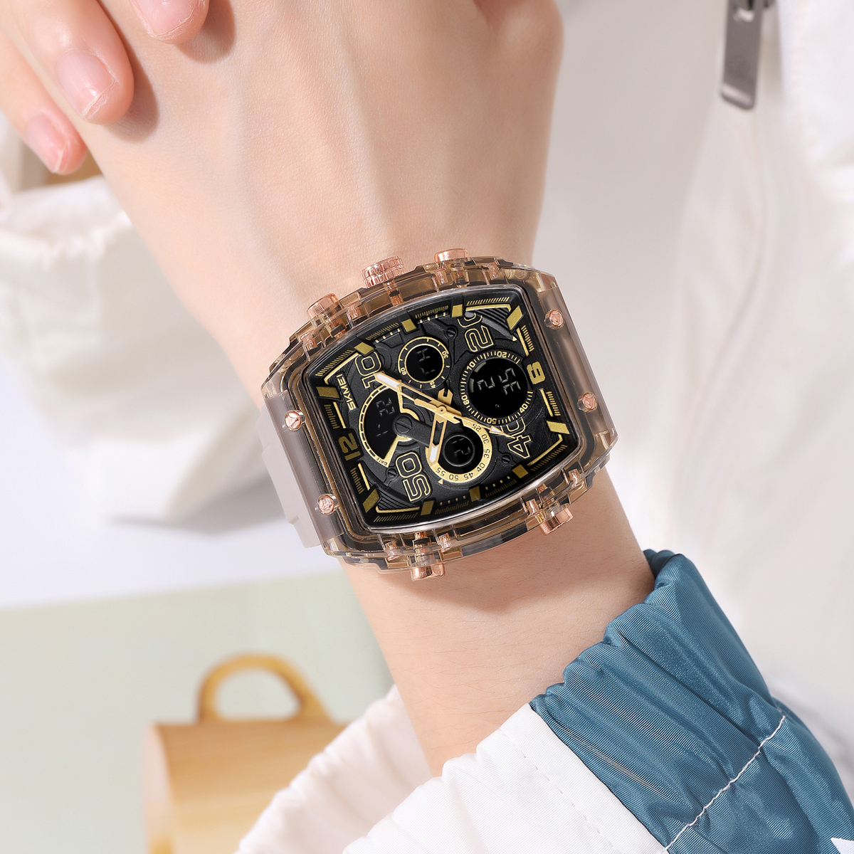 SKMEI 2603 ANALOG DIGITAL WATCH