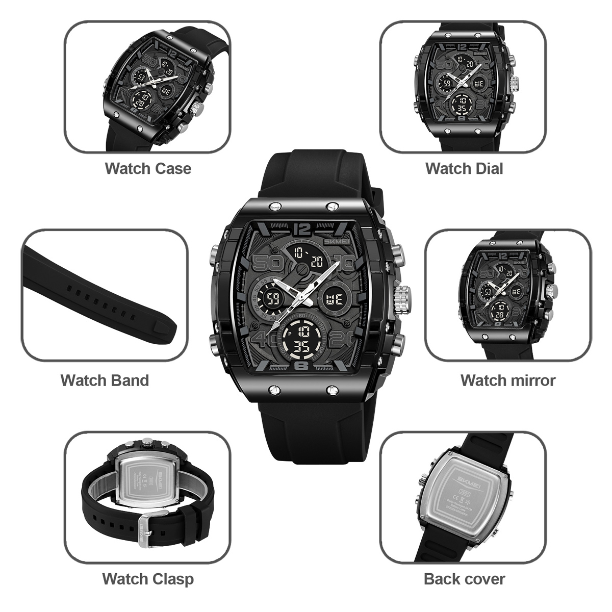 SKMEI 2603 ANALOG DIGITAL WATCH