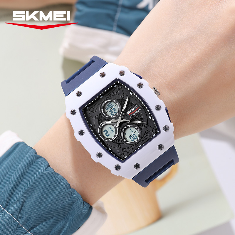 SKMEI 2605 Rugged Dual-Time Sports Watches