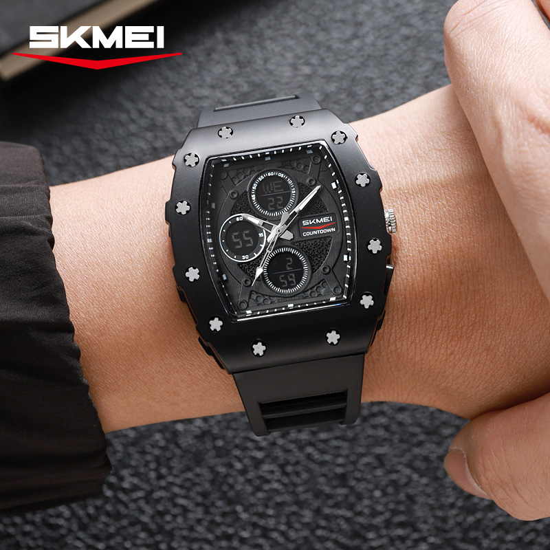 SKMEI 2605 Rugged Dual-Time Sports Watches