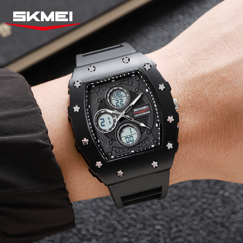 SKMEI 2605 Rugged Dual-Time Sports Watches