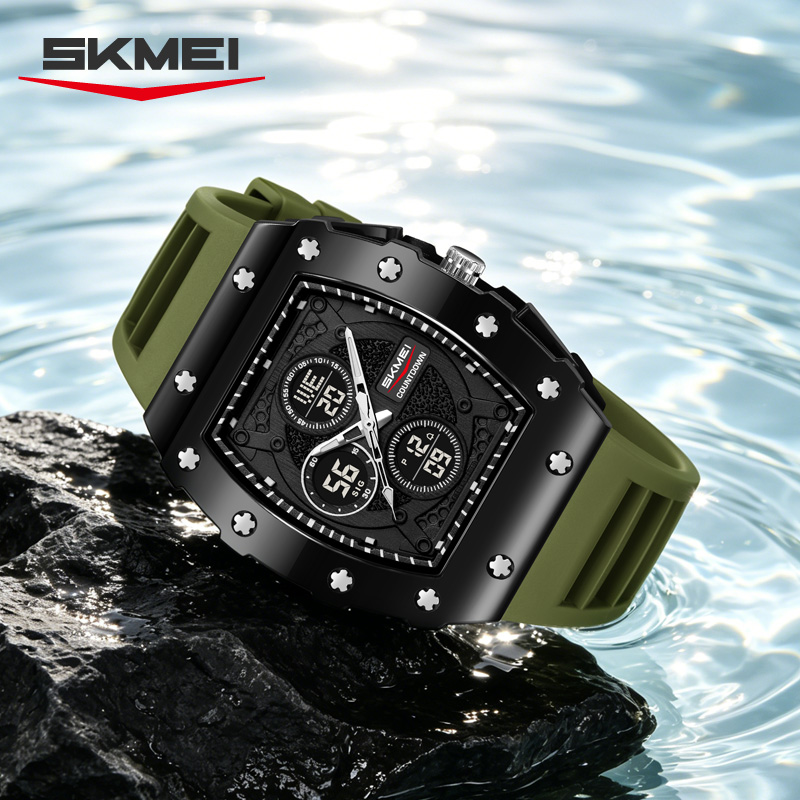 SKMEI 2605 Rugged Dual-Time Sports Watches