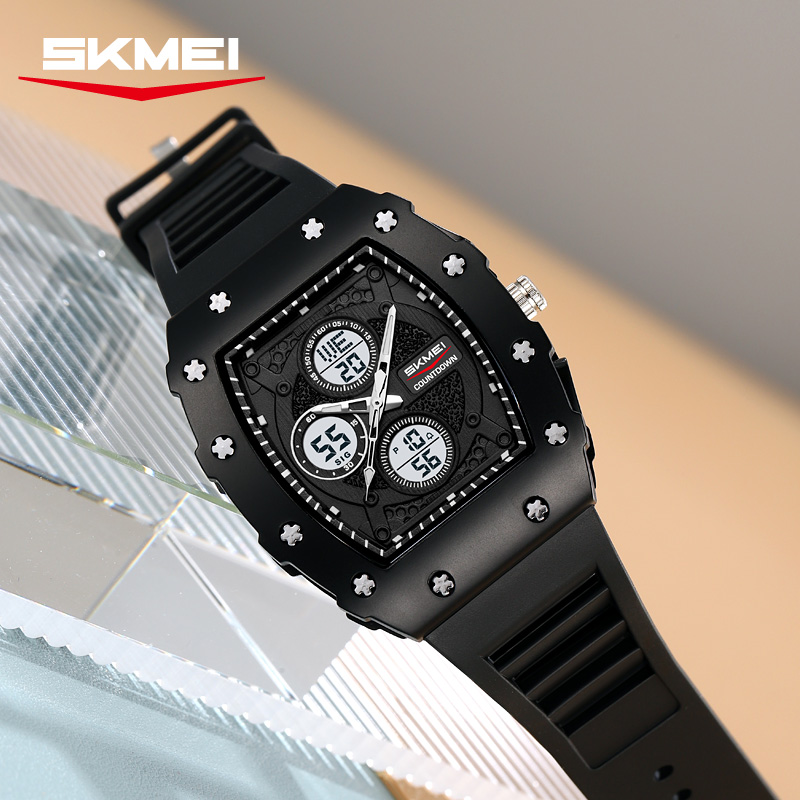 SKMEI 2605 Rugged Dual-Time Sports Watches