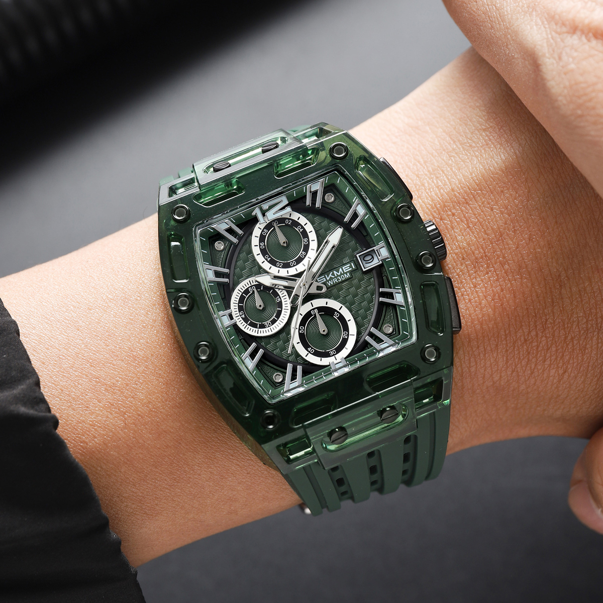 SKMEI 2606 silicon strap quartz watches