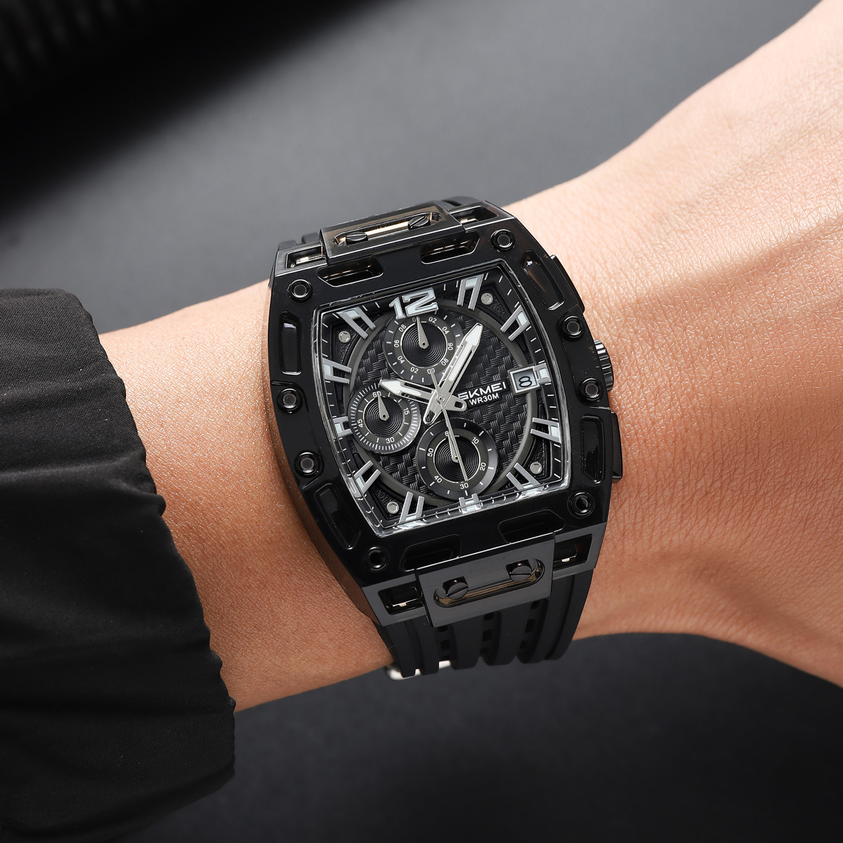 SKMEI 2606 silicon strap quartz watches