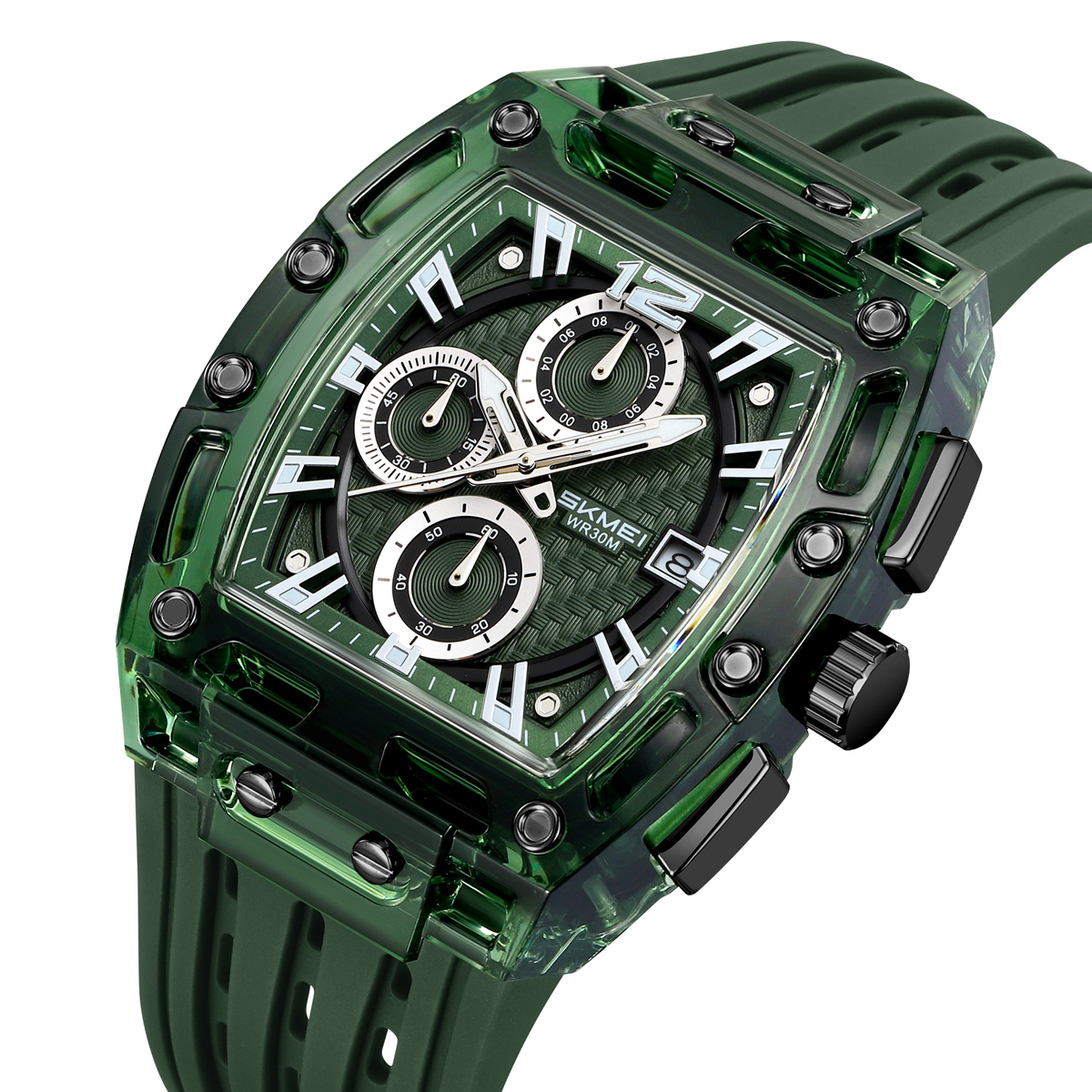 SKMEI 2606 silicon strap quartz watches