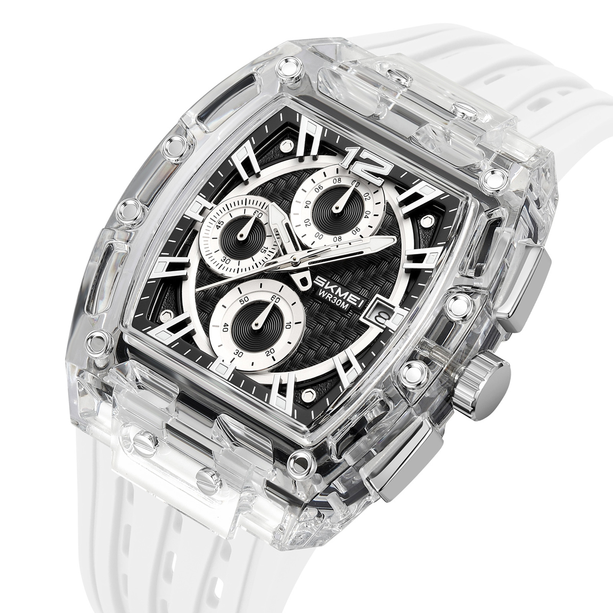 SKMEI 2606 silicon strap quartz watches