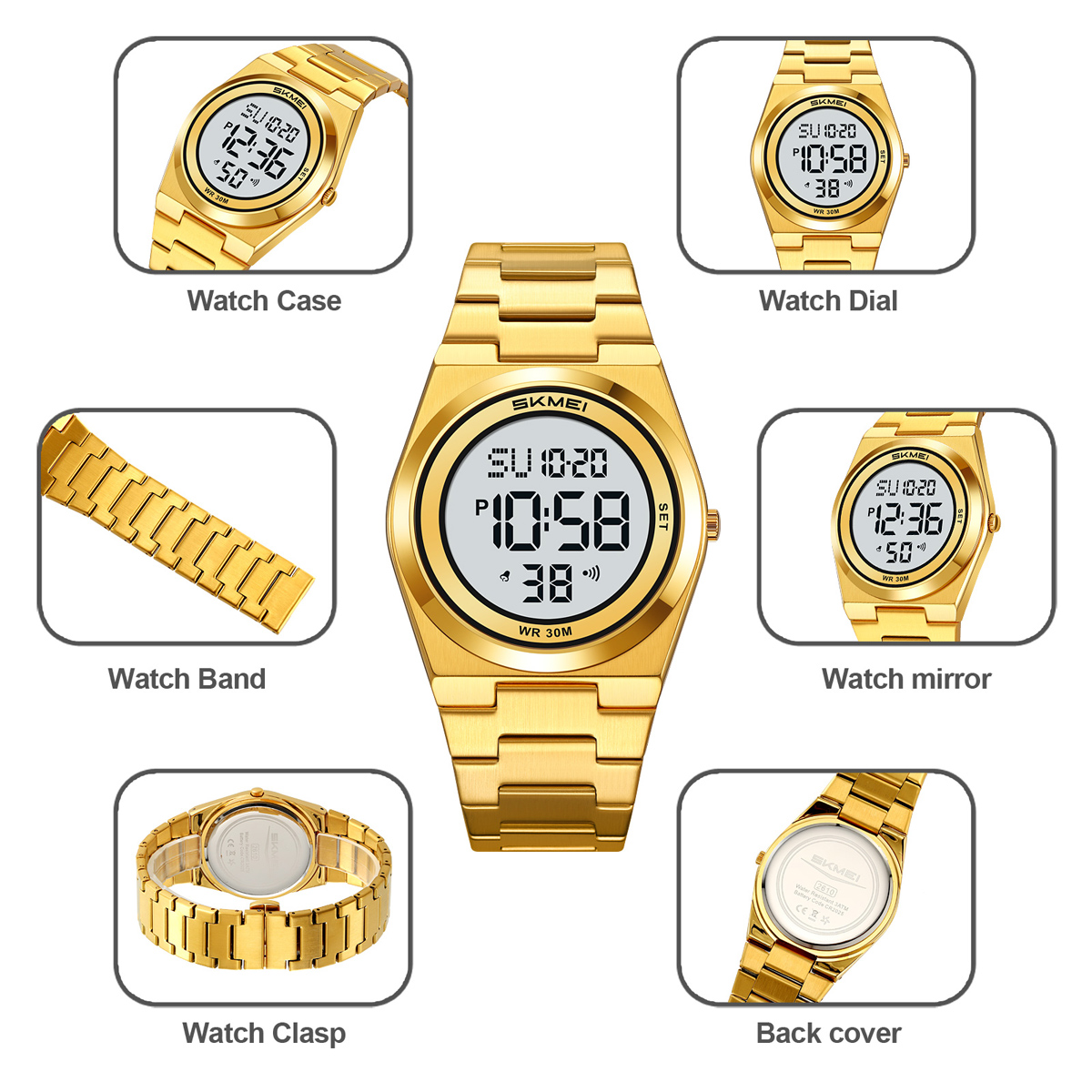 SKMEi 2610 fashion metal digital watch