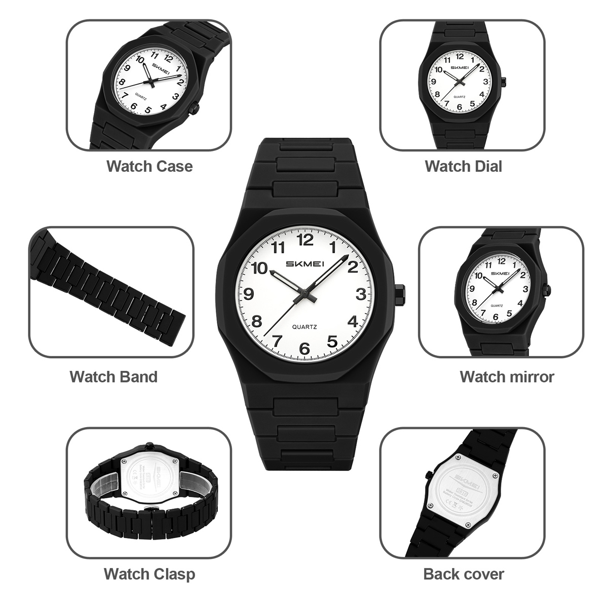 SKMEI 2615 Eastern Arabic numerals Dial Quartz Watch