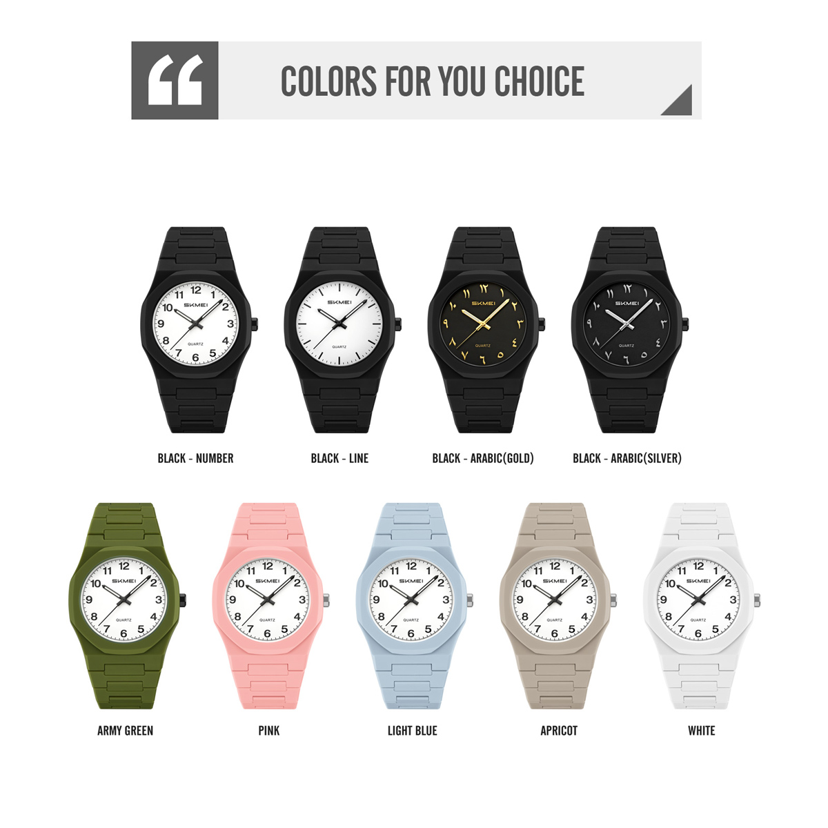 SKMEI 2615 Eastern Arabic numerals Dial Quartz Watch