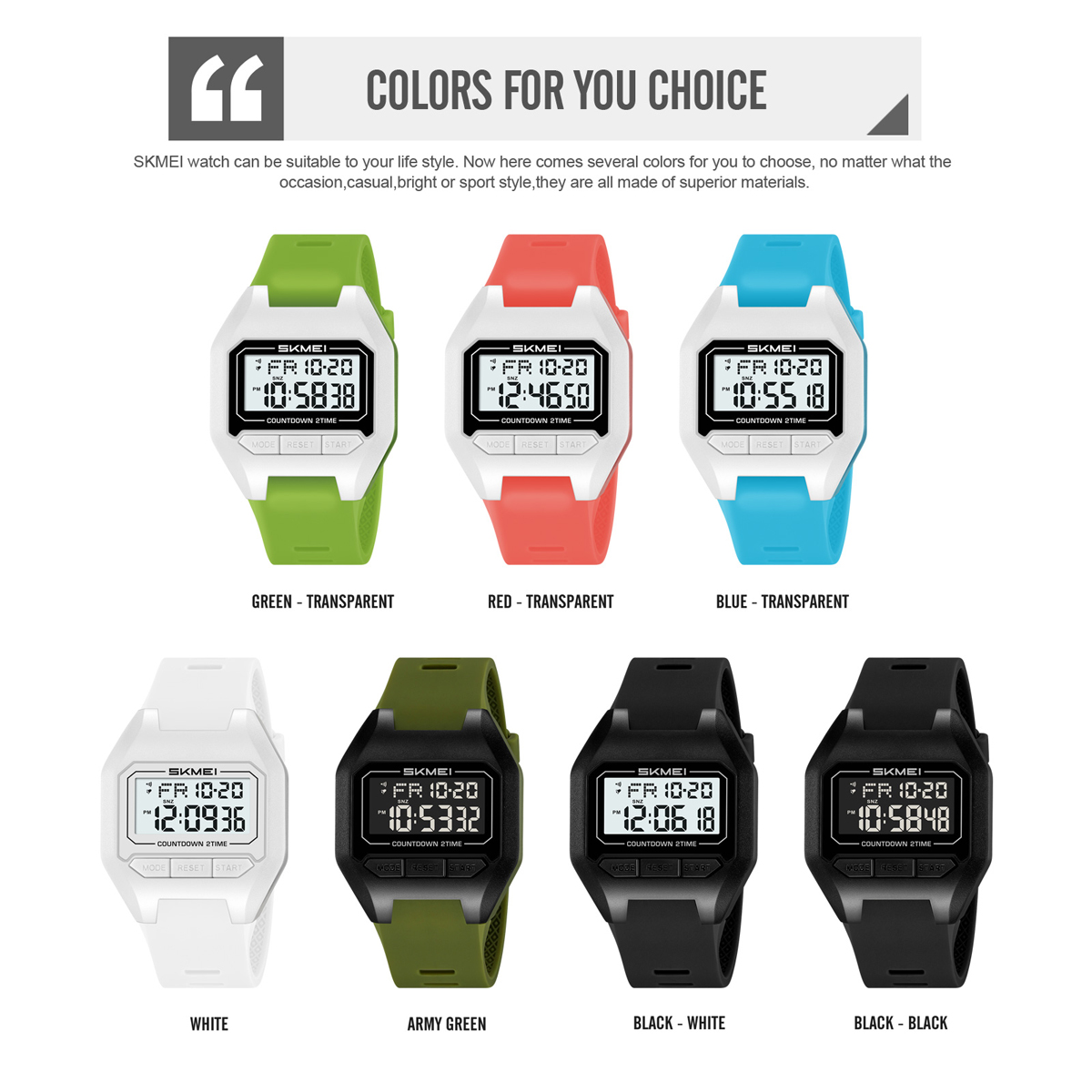 SKMEI 2617 NEW DIGITAL WATCH